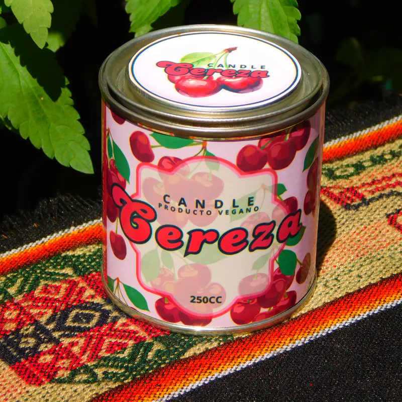 Vela cera de soja Cereza