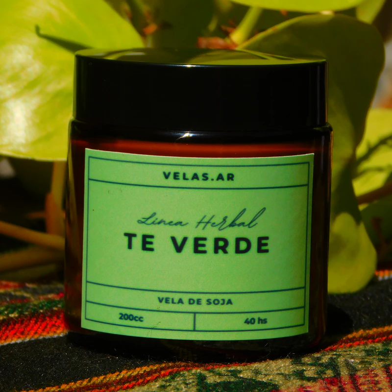 Vela cera de soja Té Verde