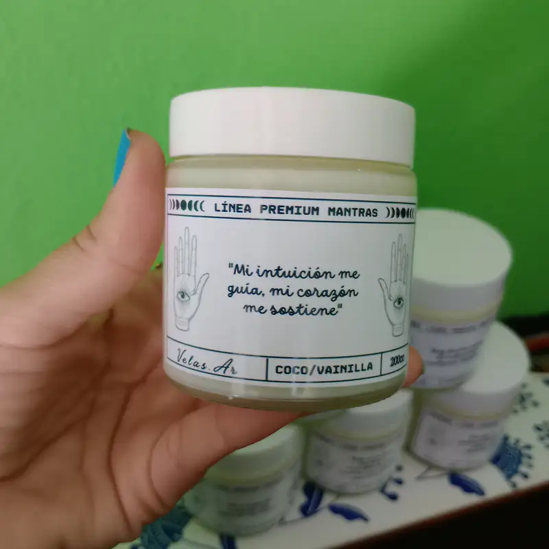 Vela cera de soja Coco & Vainilla (Mi intuición me guia)
