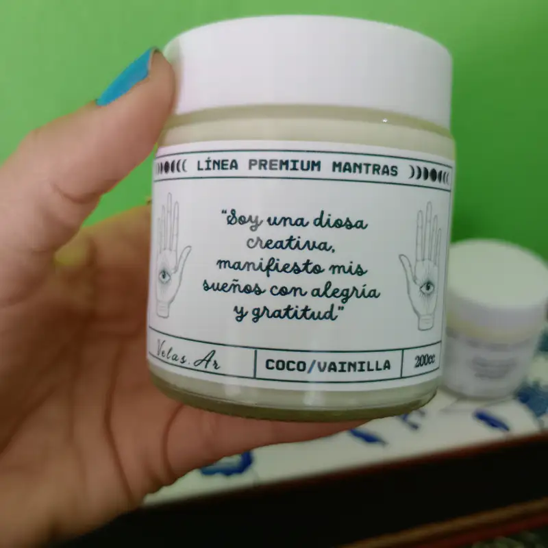 Vela cera de soja Coco & Vainilla (Soy una diosa creativa)